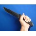 Bojový nůž s gumovou rukojetí černý (MilTec)